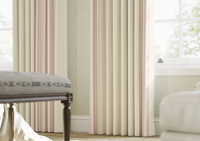 Adelaide, Winnies Stripe Rosies Pink - Made to Measure Curtains - Image 5
